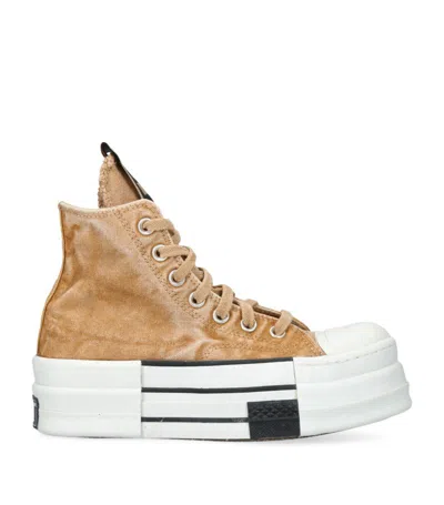 Rick Owens X Converse Dbl Drkstar Chuck 70 Sneakers In Neutrals