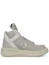 Rick Owens X Drkshdw Turbowpn Sneakers In Oyster/white