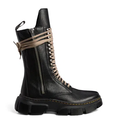 Rick Owens X Dr. Martens 1918 Lace-up Boots In Black