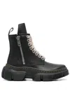 RICK OWENS X RICK OWENS 1460 LEATHER BOOTS