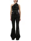 Rick Owens X Drkshdw Cropped Top "athena" In Black
