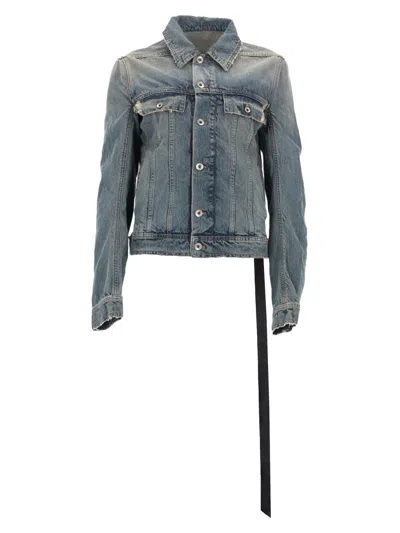 Rick Owens X Drkshdw Denim Jacket In Blue