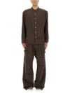 Rick Owens X Drkshdw "jumbo Outershirt" Shirt In Brown
