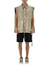 Rick Owens X Drkshdw Jumbo Vest In Brown