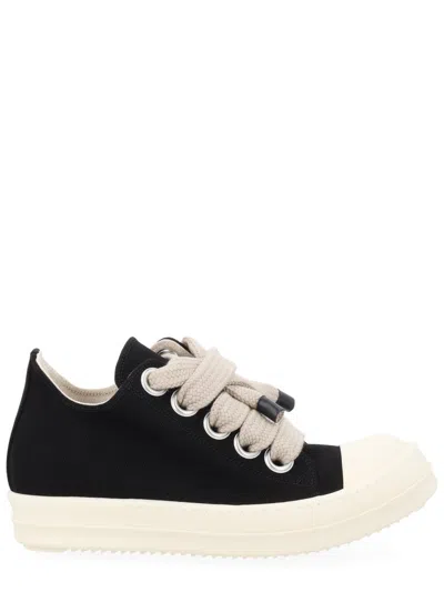 Rick Owens X Drkshdw "jumbolace Low Sneaks" Sneaker In Black