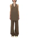 Rick Owens X Drkshdw Top "sally" In Brown