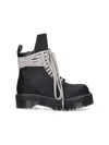 Rick Owens + Dr. Martens 1460 Quad Sole Leather Ankle Boots In Black