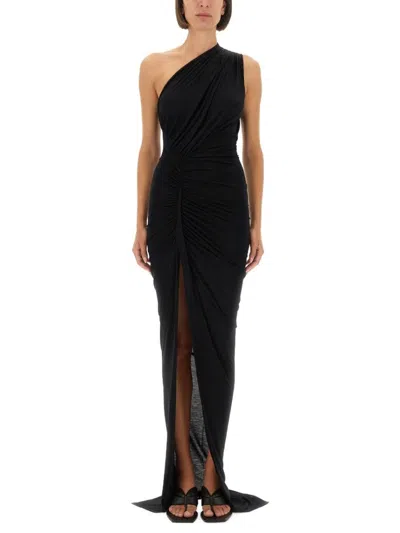 Rick Owens X Lilies Avra" Long Dress In Black