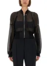 Rick Owens X Lilies Flight" Jacket In Black