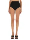 Rick Owens X Lilies High Waisted Shorts In Black