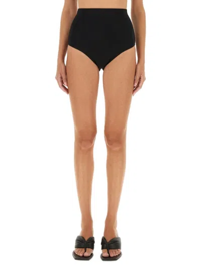 Rick Owens X Lilies High Waisted Shorts In Black