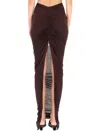 Rick Owens X Lilies Ruched Maxi Skirt In Animal Print