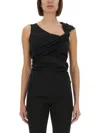 Rick Owens X Lilies "sahara" Top In Black