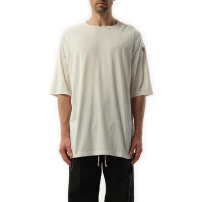 Rick Owens X Men's Moncler Crewneck Ss T-shirt In Milk