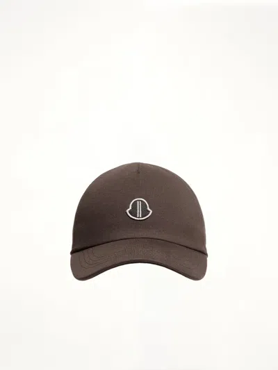 Rick Owens X Moncler Baseball Hat In Brown