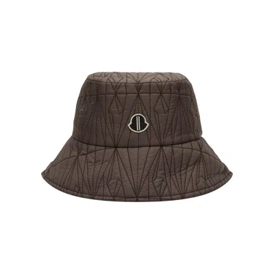Pre-owned Rick Owens X Moncler Bucket Hat 'dark Dust' | Brown | Men's Size M