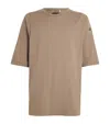 Rick Owens X Moncler Cotton Oversized T-shirt In Beige