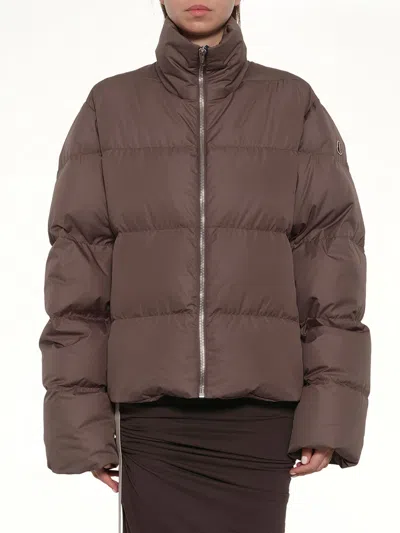 Rick Owens X Moncler Cyclopic Jacket In Brown