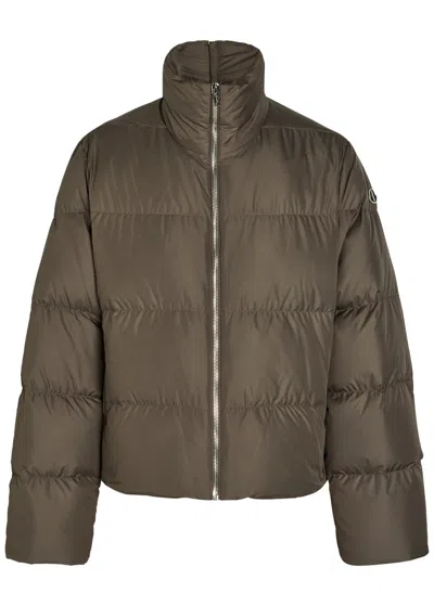 Rick Owens X Moncler Cyclopic Padded Shell Jacket In Brown