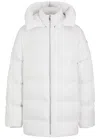 Rick Owens X Moncler Cyclopic Quilted Shell Coat In White