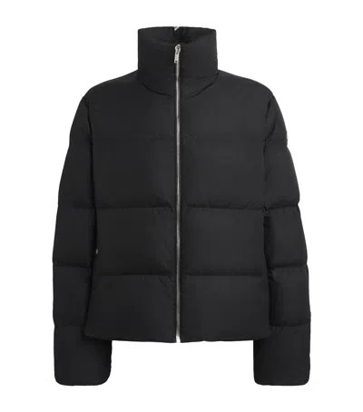 Rick Owens X Moncler Down Cyclopic Puffer Coat In Black