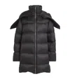 Rick Owens X Moncler Down-filled Cyclopic Puffer Coat In Black