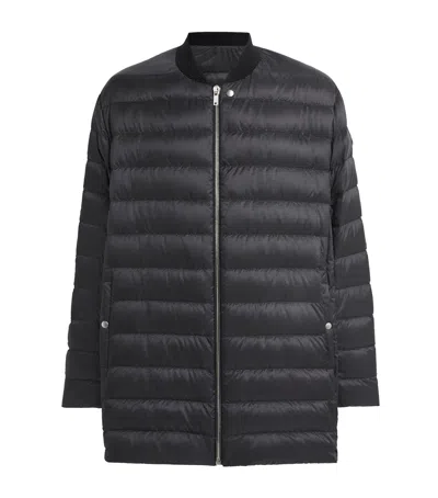 Rick Owens X Moncler Down Padded Flight Jacket In Black