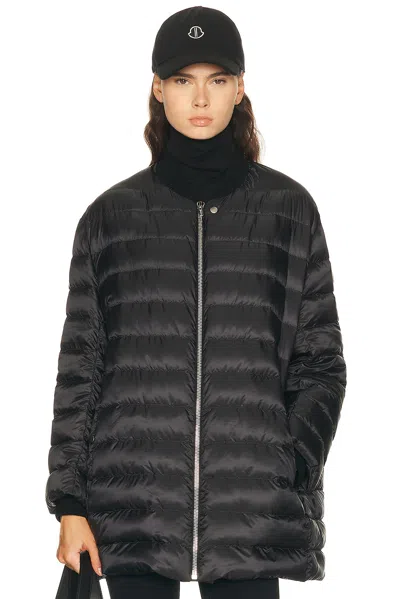 Rick Owens X Moncler Flight Parka In Black