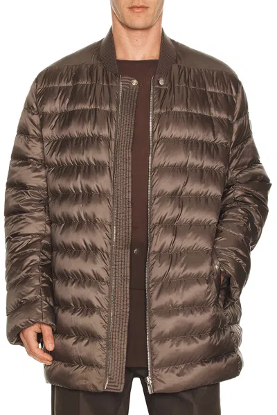 Rick Owens X Moncler Flight Parka In Brown