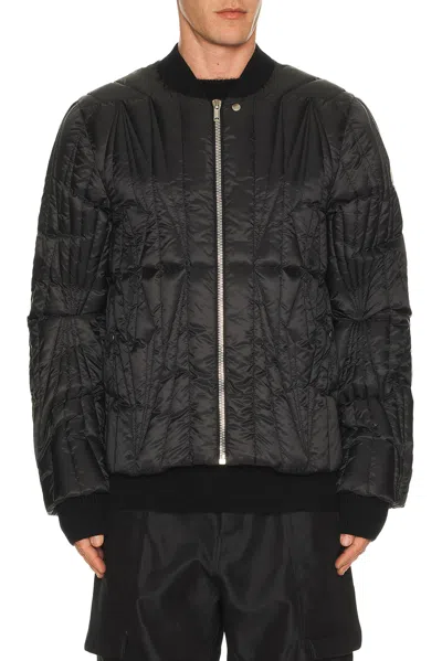 Rick Owens X Moncler Geocamo Flight Jacket In Black