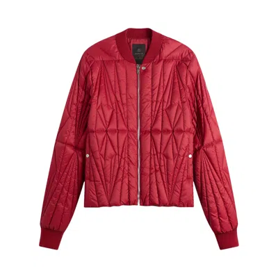 Pre-owned Rick Owens X Moncler Geocamo Flight Jacket 'carnelian' | Red | Men's Size 4