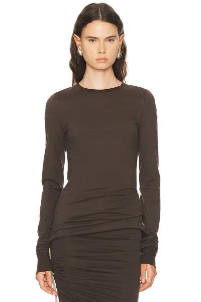 Rick Owens X Moncler Girder Long Sleeve Top In Brown