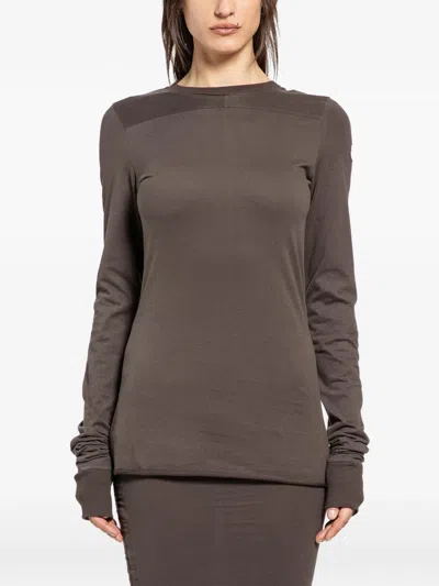 Rick Owens X Moncler Girder Ls T-shirt In Brown