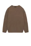 Rick Owens X Moncler Jumbo Round Neck Sweatshirt In Dust