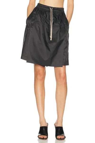 Rick Owens X Moncler Kiltshorts In Black