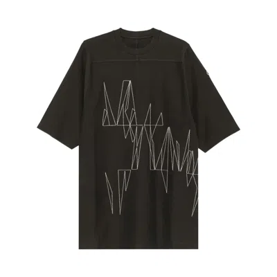 Pre-owned Rick Owens X Moncler Knitted Jumbo Short-sleeve T-shirt 'dark Dust' | Brown | Men's Size M