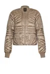 Rick Owens X Moncler Megapenta Flight Jacket In Dust