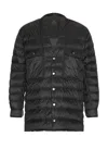 Rick Owens X Moncler Down Puffer Jacket In Black