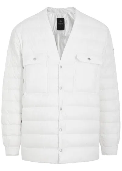 Rick Owens X Moncler Outershirt Quilted Shell Jacket In White