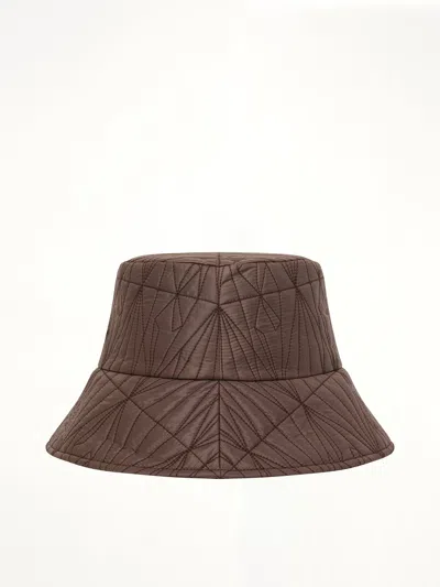 Rick Owens X Moncler Padded Bucket Hat In Brown