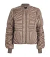 Rick Owens X Moncler Pentagram Down Puffer Jacket In Beige