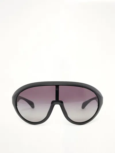 Rick Owens X Moncler Temple 0me8010 Sunglasses In Black