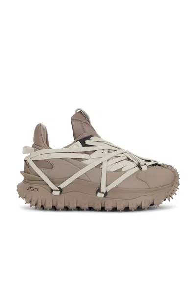 Rick Owens X Moncler Trailgrip Megalace Sneakers In 208 Dust