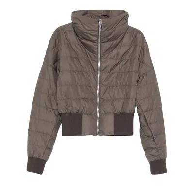 Pre-owned Rick Owens X Moncler Woven Cyclopic Jacket 'dark Dust' | Brown | Women's Size 1