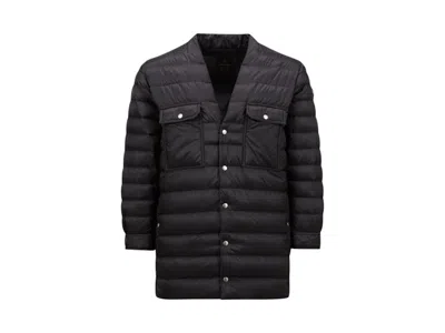 Pre-owned Rick Owens X Moncler Woven Outershirt In Black