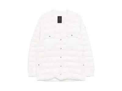 Pre-owned Rick Owens X Moncler Woven Outershirt In Milk