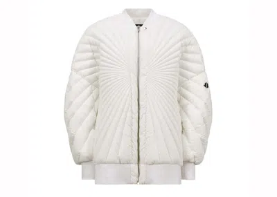 Pre-owned Rick Owens X Moncler Woven Radiance Peter Jacket In Milk