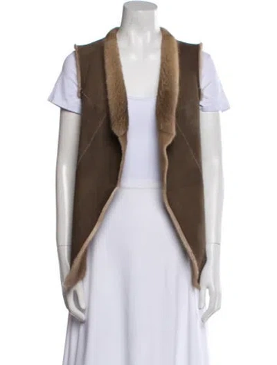 Pre-owned Rick Owens X Revillon Vintage 2000's Fur Jacket In Brown