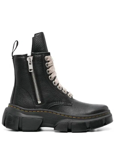 RICK OWENS X RICK OWENS 1460 LEATHER BOOTS