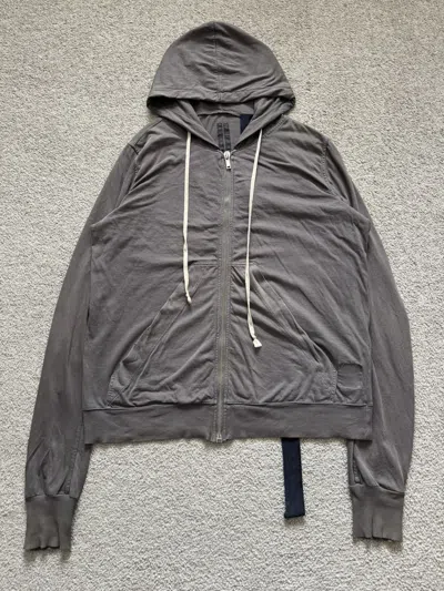 Pre-owned Rick Owens X Rick Owens Drkshdw 2000s Rick Owens Drkshdw Dark Dust Jason Zip Up Hoodie